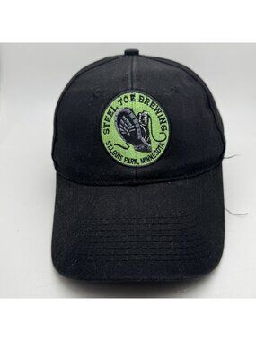 Steel Toe Brewing Dad Hat Cap Advantage Black Adjustable Cotton St. Louis Park